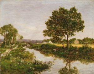 Río en las Afueras de Quimper, 1854-57